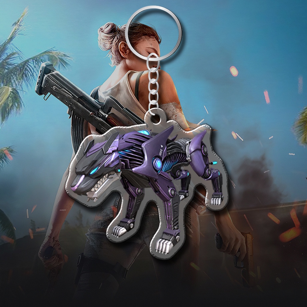 Móc Khoá Free Fire Avron Thám Tử Panda Rockie Game FPS Sinh Tồn Chibi Cute Trang Trí Túi Sách, Balo, Cặp Sách