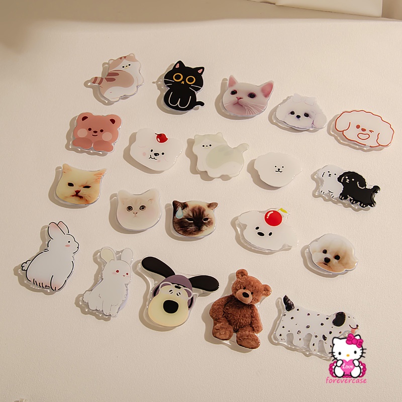 Giá Đỡ Điện Thoại Dạng Gập Thông Dụng In Hình Thú Hoạt Hình Đáng Yêu Sáng Tạo