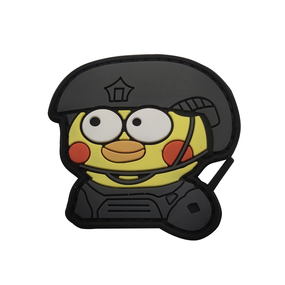 Huy Hiệu Dán Cánh Tay Bằng pvc Hình Mèo Chiến Thuật Dễ Thương Dán Cánh Tay polizei