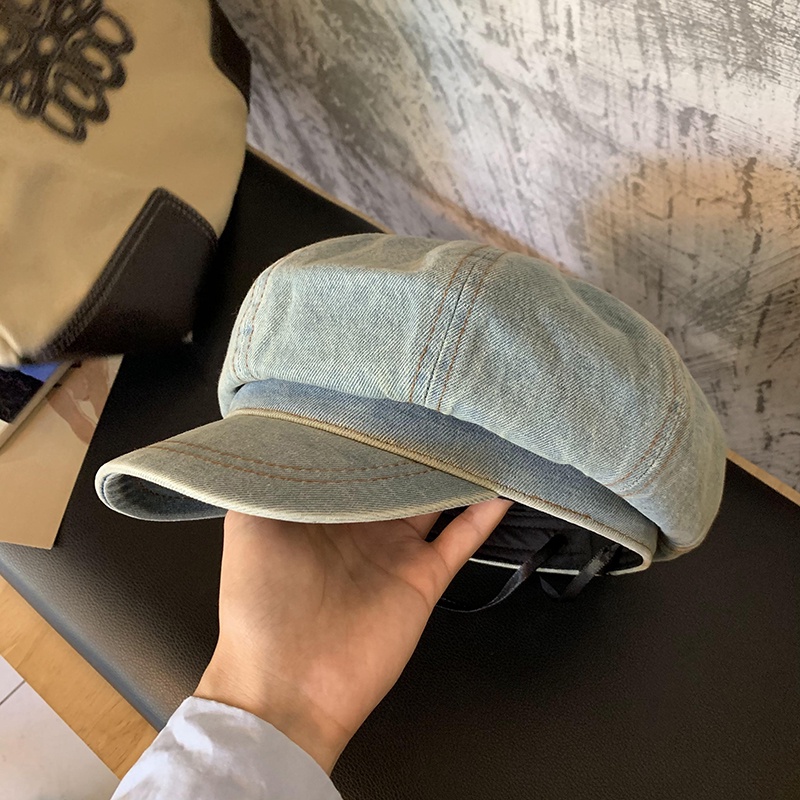 Mũ beret Phong Cách Cao Bồi Hàn Quốc Thời Trang Thu Đông Cho Nữ