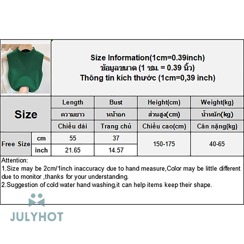 Áo Dệt Kim Sát Nách Cổ Lọ Màu Trơn Thời Trang Mùa Hè Cho Nữ