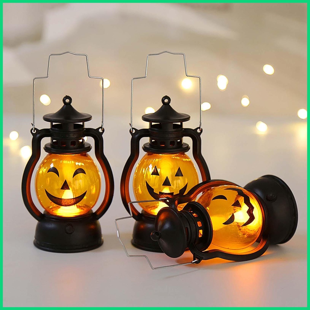 Đèn LED treo ngoài trời hình quả bí ngô không lửa dùng trang trí lễ tạ ơn / giáng sinh