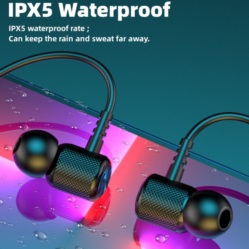 Set Tai Nghe Nhét Tai Từ Tính Có Micro Chống Thấm Nước 24 Ship- lenovo