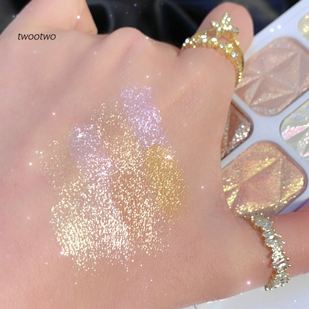 Bảng Phấn Mắt 8 Màu Lấp Lánh Lâu Trôi Chống Thấm Nước Sắc Tố Cao