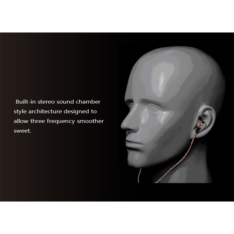 LUSHUO Tai Nghe Nhét Tai Kr Edr1 Edr2 Bằng Kim Loại Có Micro Tiện Dụng