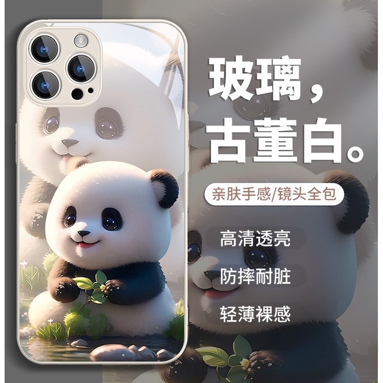 Ốp Điện Thoại Họa Tiết Gấu Trúc Hoạt Hình Cho iphone 13 new 12 premium 11 cute 8 plus xsmax 14promax xr