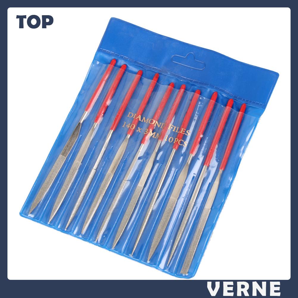 Bộ 10 Cây Dũa Kim Cương / Đá / Kim Cương / Kính / Kim Loại mini Chuyên Dụng