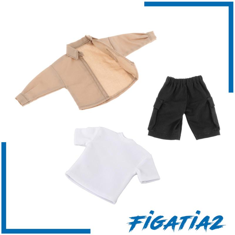 Bộ Áo Thun + Quần Dài mini Siêu Bền Cho Búp Bê 6 "Tỷ Lệ 1: 12