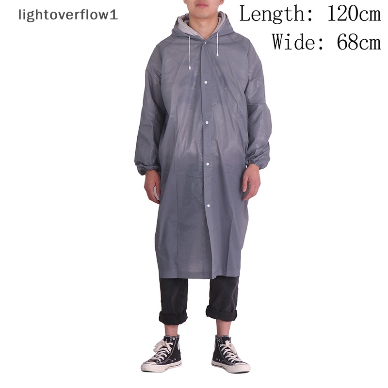 Áo Mưa Trong Suốt Có Nút Gài Bảo Vệ Chống Mưa
