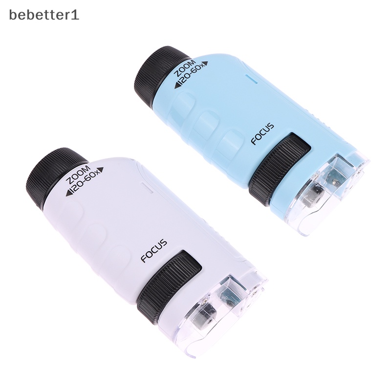 Bebetter1 Kính Hiển Vi mini 60x-120x Có Đèn led Cho Bé