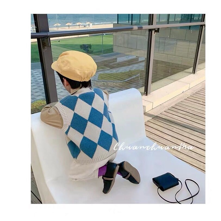 Áo Khoác cardigan Dệt Kim Không Tay Thời Trang Xuân Thu 2023 Dành Cho Bé Trai