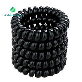 Dây cột tóc dạng lò xo size lớn 5.5cm đen p113