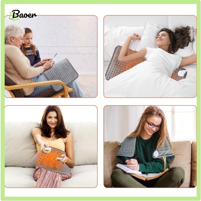 Tấm Đệm Sưởi Ấm Tự Động Tắt 10 Mức Độ 100% Chính Hãng Dành Cho Lưng