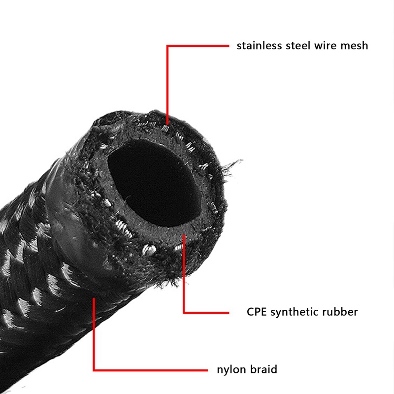 Ống Dẫn Nhiên Liệu 1m an4 / an6 / an8 Cho Xe Ô Tô