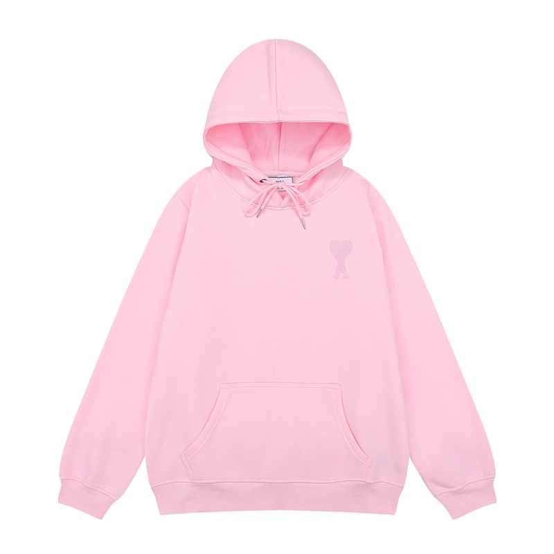 Áo Khoác Sweater Có Mũ Trùm Thêu Hình Trái Tim a8m8i-autumn Phong Cách Mỹ Xinh Xắn Phù Hợp Cho Cả Nam Và Nữ