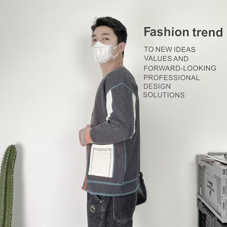 Áo Khoác cardigan Dệt Kim Phong Cách hong kong Thời Trang Xuân Thu 2023 Mới Cho Nam