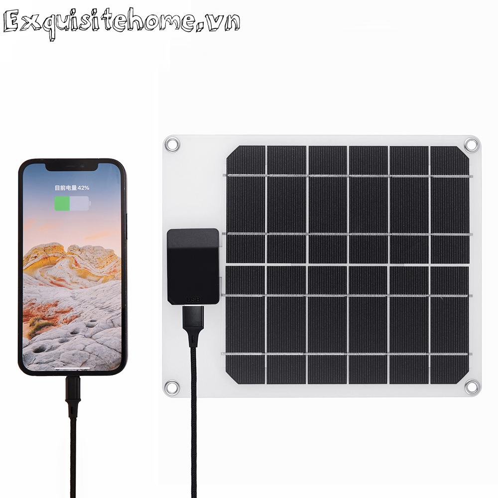 Tấm Sạc Pin Năng Lượng Mặt Trời 20w / 25w 5v usb Dành Cho Điện Thoại Di Động