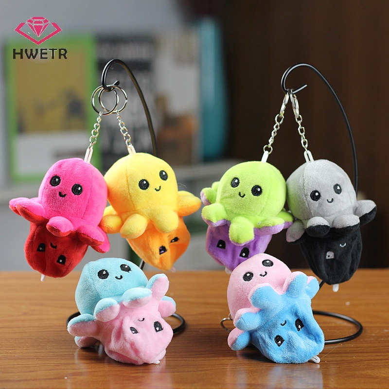 Móc Khóa Hình Bạch Tuộc Nhồi Bông Nhiều Màu Dễ Thương Mới