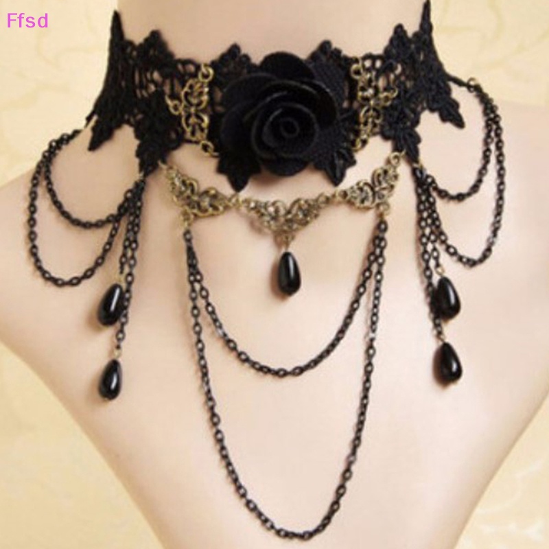 1 Vòng Cổ choker Phong Cách gothic vintage Thời Trang