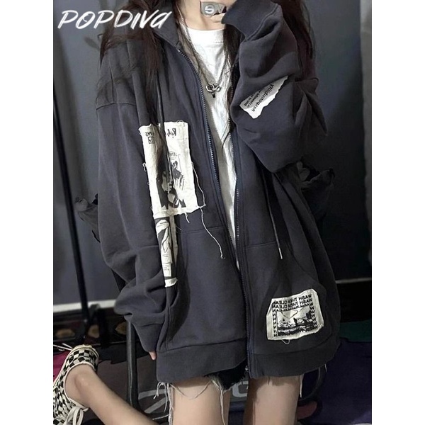 MUSHIHUI Áo Khoác hoodie áo khoác nữ zip hoodie comfortable Korean Thời trang Thanh lịch WWY2390VGM37Z230912