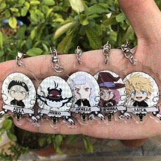 Móc khoá Anime Manga Black Clover Asta Yami Sukehiro Magna Swing Keychain phụ kiện trang trí dễ thương