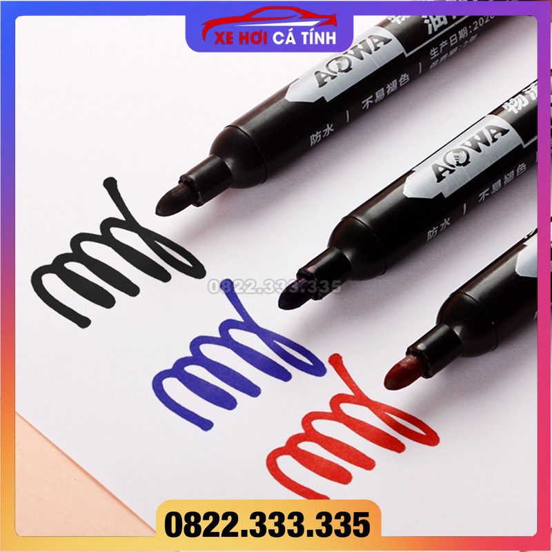 Bút dạ bút đánh dấu giá rẻ - Bút dạ viết lên kính cao cấp màu xanh/đen/đỏ - Bút không thể xóa sau khi viết