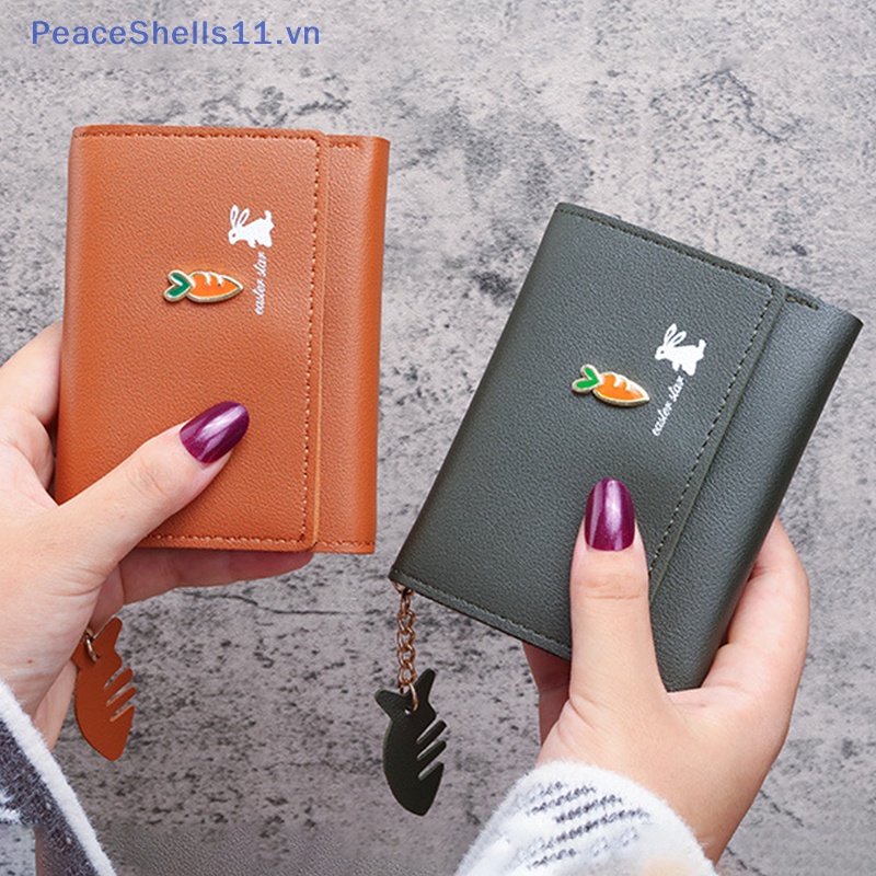 Ví Da pu Cầm Tay Gấp Gọn Thời Trang Cho Nữ