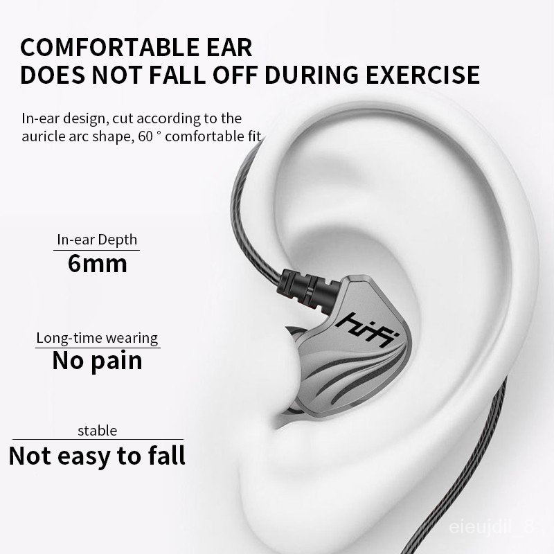 XIAOMI Tai Nghe Nhét Tai Jack 3.5mm Âm Thanh hifi Sống Động Có Micro Tiện Dụng Cho Điện Thoại samsung