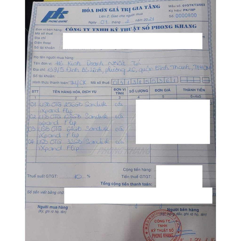 USB 3.1 OTG SanDisk iXpand Flash Drive Flip 32GB / 64GB / 128GB / 256GB  - Nhất Tín Computer