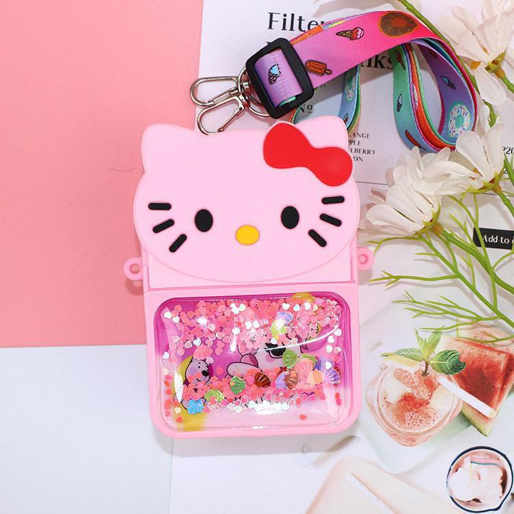 Túi xách silicon pop it kim sa hello kitty đeo chéo thời trang đựng bao bì lì xì, mỹ phẩm
