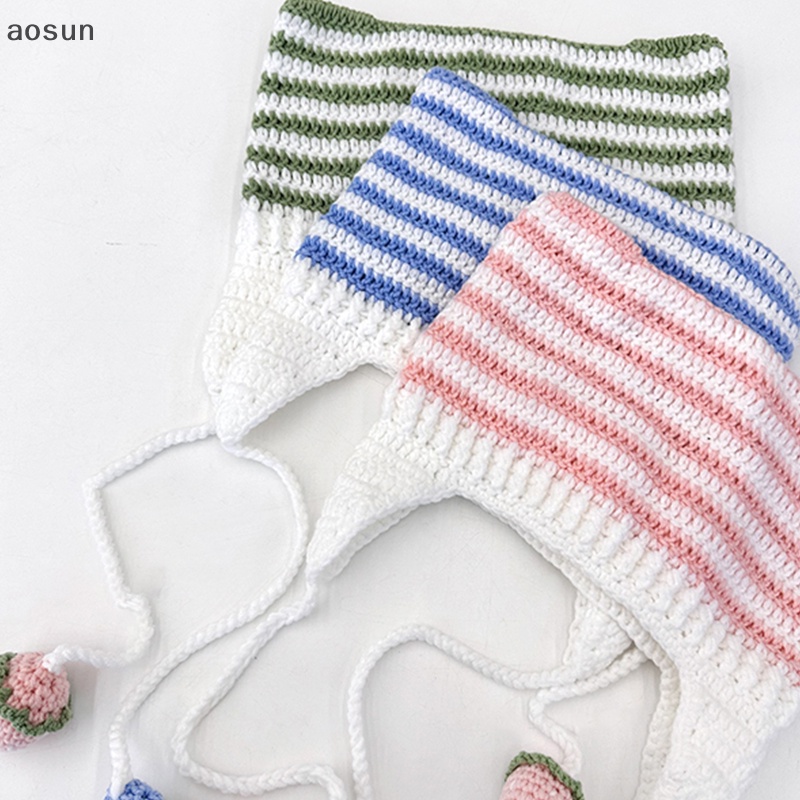 Mũ beanie Giữ Ấm Tai Hình Tai Mèo Phong Cách Hàn Quốc Dễ Thương
