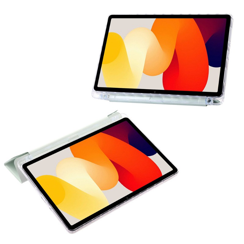 Bao Da pu Máy Tính Bảng Nắp Lật Mỏng Màu Trơn Có Ngăn Đựng Bút Chì Cho xiaomi redmi pad se 2023 11.0 "Giá Đỡ
