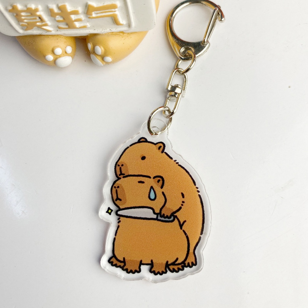 Móc Khóa Hình capybara Hoạt Hình Dễ Thương Cho Bé