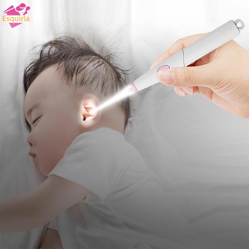 Esquirla Dụng Cụ Lấy Ráy Tai Có Đèn led 2 Đầu Thay Thế Cho Người Lớn Và Trẻ Em