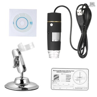 1000X Magnification USB Digital Microscope with OTG Function Endoscope 8-LED Light Magnifying Glass Magnifier with Stand