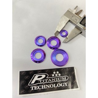 (Titanium Gr5) Lông đền Titan, long đền Titan 6ly 8ly 10ly 12ly 14ly gắn nhiều vị trí xe máy