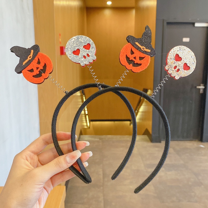 Băng Đô Cài Tóc Màu Đen Phong Cách Hàn Quốc Thời Trang halloween Vui Nhộn