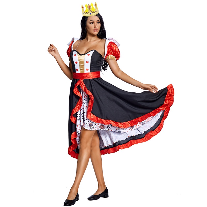 Alice Bộ Đồ Hóa Trang Nữ Hoàng Màu Đỏ Quyến Rũ Cho Nữ Dịp halloween