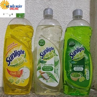 Nước rửa chén Sunlight 400g /chai Hương trà xanh hương chanh tươi