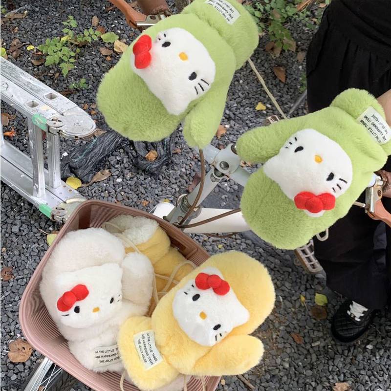 Sanrio Găng Tay Hoạt Hình Hello Kitty Chống Gió Ấm Áp # 1
