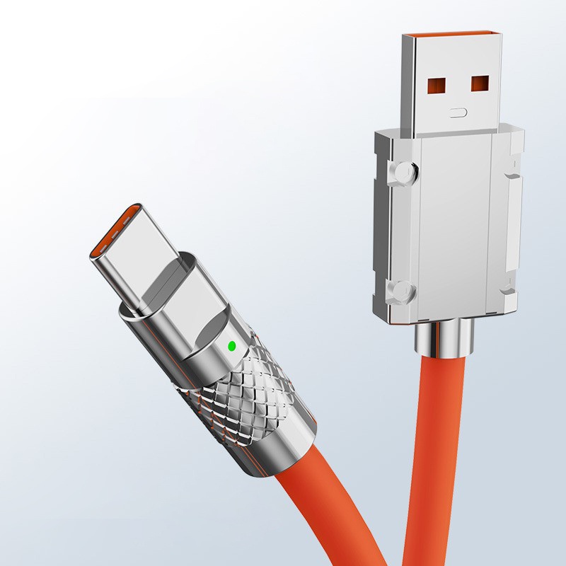 Cáp sạc nhanh SOAIY LED 120W USB sang Type-C 1m/1.5m/2m cho điện thoại di động Huawei Xiaomi và Redmi