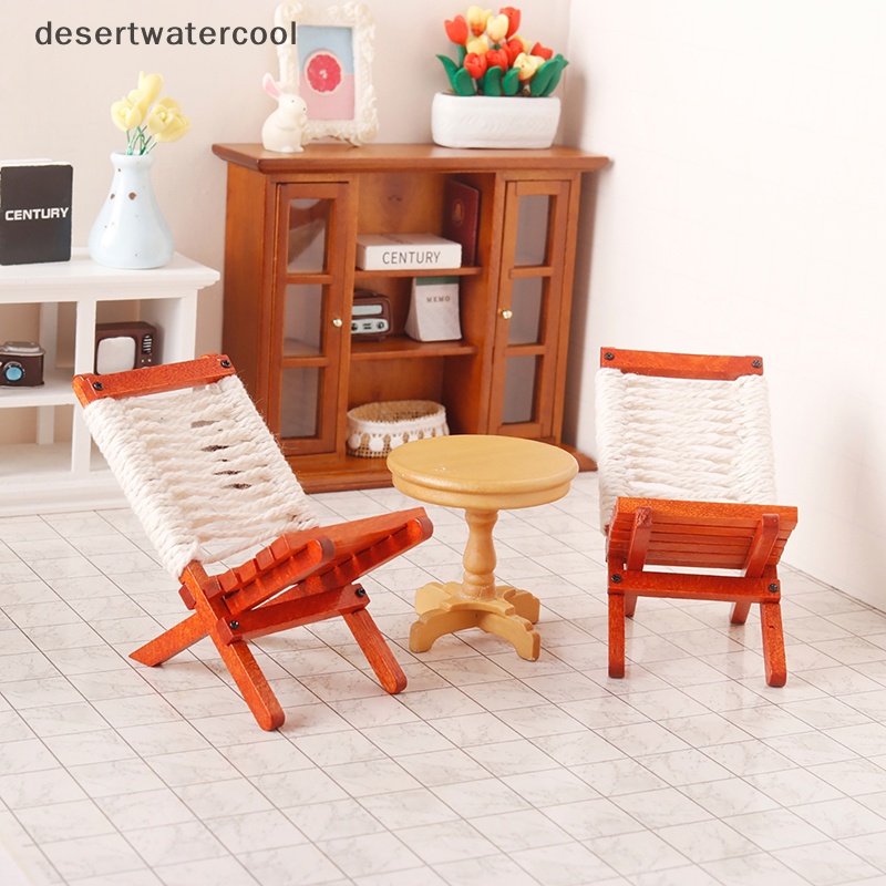 Dc Mô Hình Ghế Bãi Biển Tựa Lưng Tỉ Lệ 1: 12 Trang Trí Nhà Búp Bê