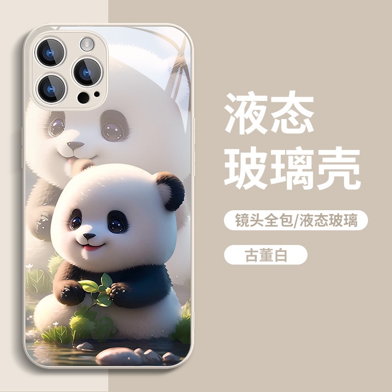 Ốp Điện Thoại Họa Tiết Gấu Trúc Hoạt Hình Cho iphone 13 new 12 premium 11 cute 8 plus xsmax 14promax xr
