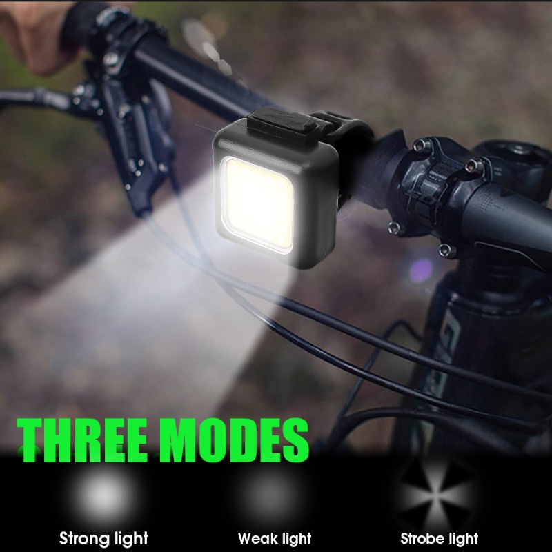 Đèn led mini Gắn Phía Trước / Sau Xe Đạp Kèm Sạc type-c Chống Thấm Nước Chất Lượng Cao