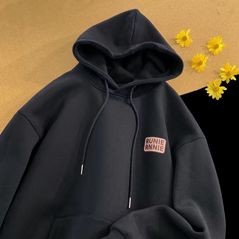 Áo Khoác Hoodie In Hoa Màu Xám Trọng Lượng Nặng Thời Trang Đường Phố Mùa Xuân Thu Phong Cách Mới Dành Cho Nam