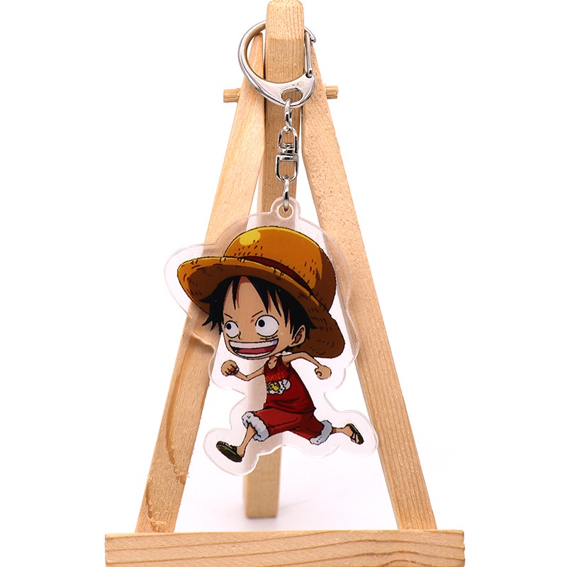 Móc Chìa Khóa Bằng Acrylic Hình Nhân Vật Hoạt Hình One Piece Uta Luffy Chopper Zoro Sanji