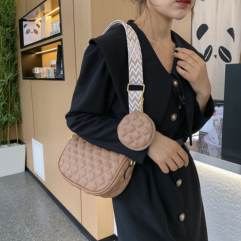 Túi Xách Đeo Vai Đính Kim Cương Giả Kiểu Dáng Đơn Giản Thời Trang Dành Cho Nữ