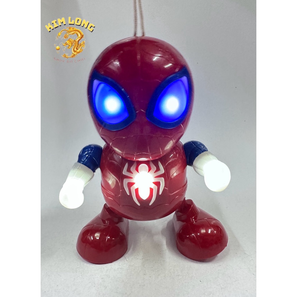 Đồ chơi lồng đèn siêu nhân nhện Spiderman nhảy múa dễ thương cho bé trai tặng kèm pin quà tặng trung thu cho bé