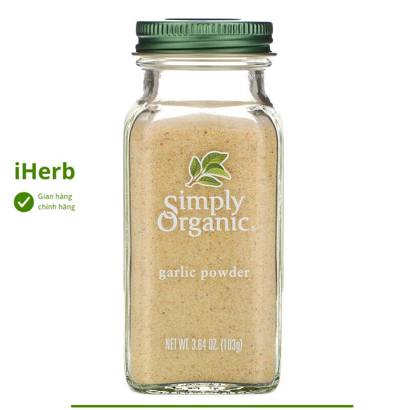 Bột tỏi Simply Organic lọ 103g - iHerb Việt Nam