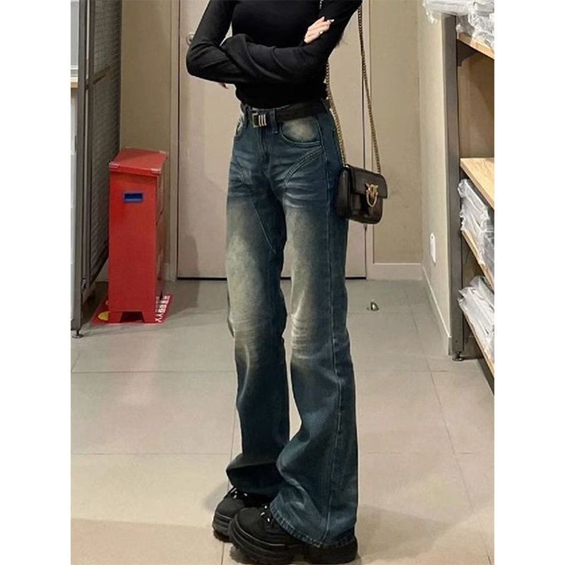 Lemon studio Quần jeans Chanh Lưng Thấp Dáng Ôm Phong Cách vintage Thời Trang Mùa Thu Dành Cho Nữ wd0273